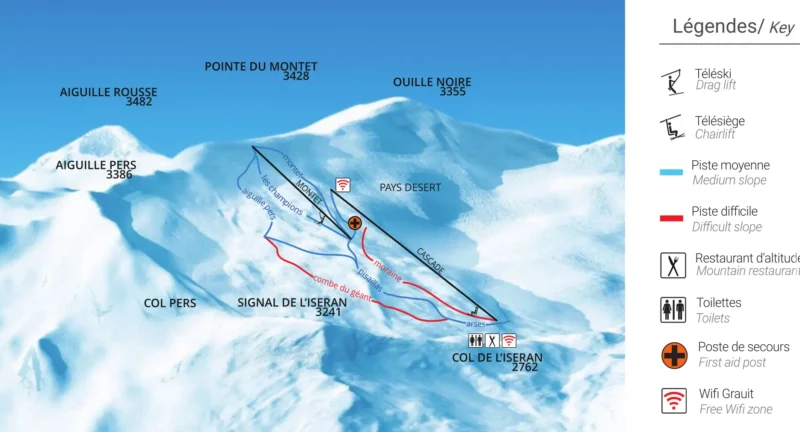 Summer skiing in Val d'Isere. Image c/o Val d'Isere.